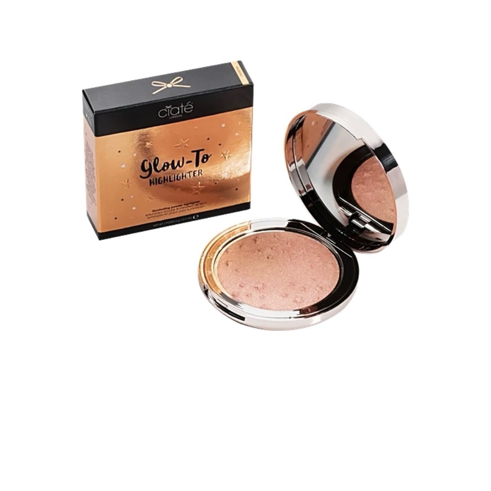 Ciate London Glow-To Highlighter Pressed Powder, Celestial, 0.17 oz full size